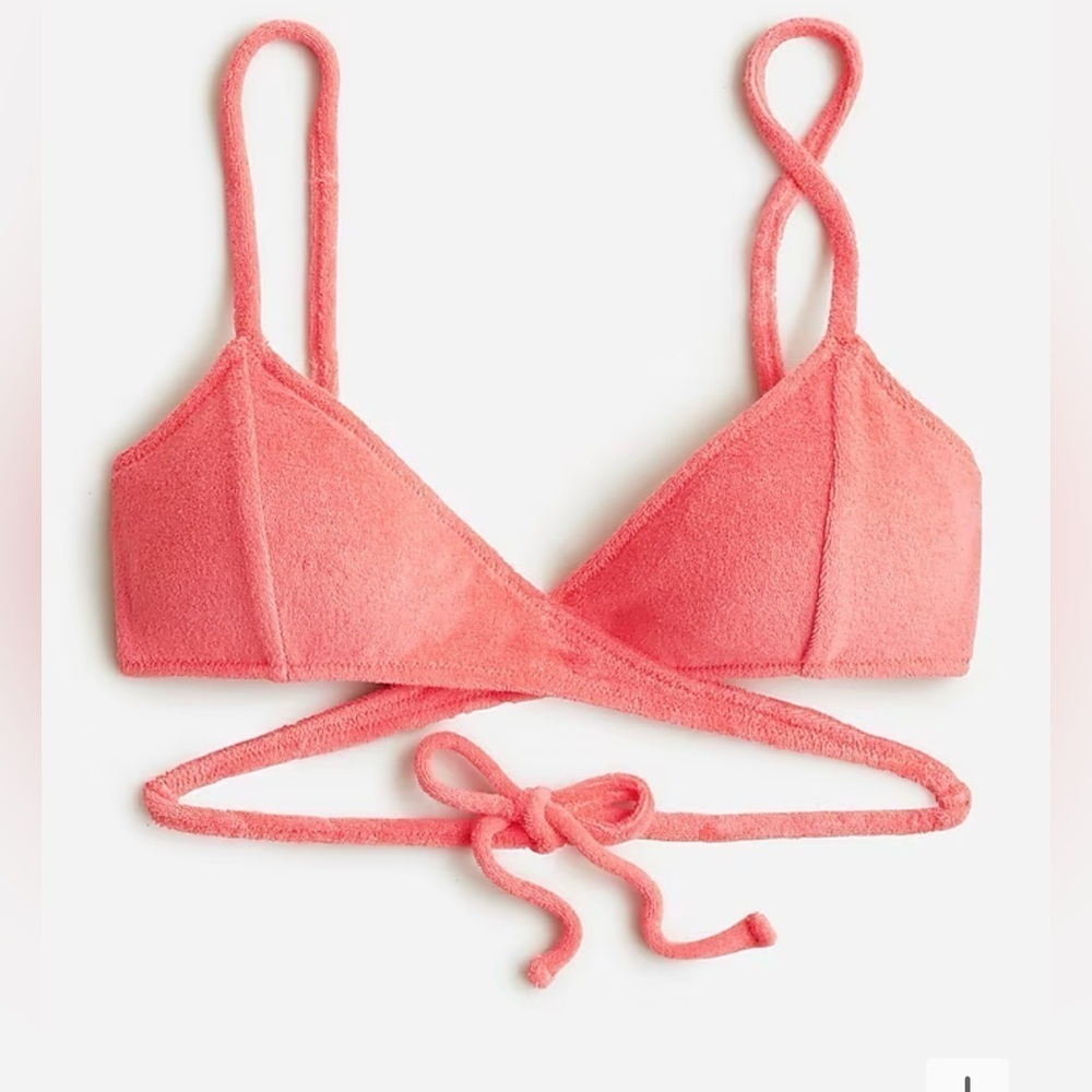 J.Crew Double String Triangle Bikini Top in Terry Size 3X